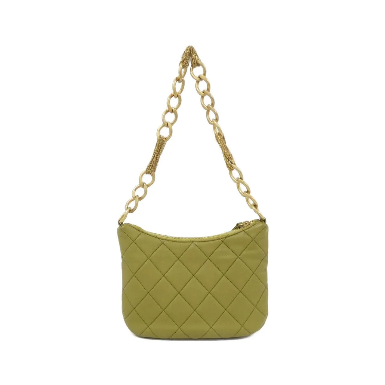 CHANEL AS4220 Shoulder Lambskin 綠色 羊皮 中古品A - 縮圖 2