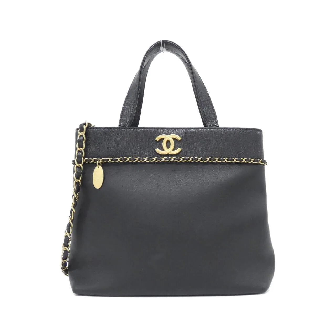 CHANEL Handbag Grained Calfskin