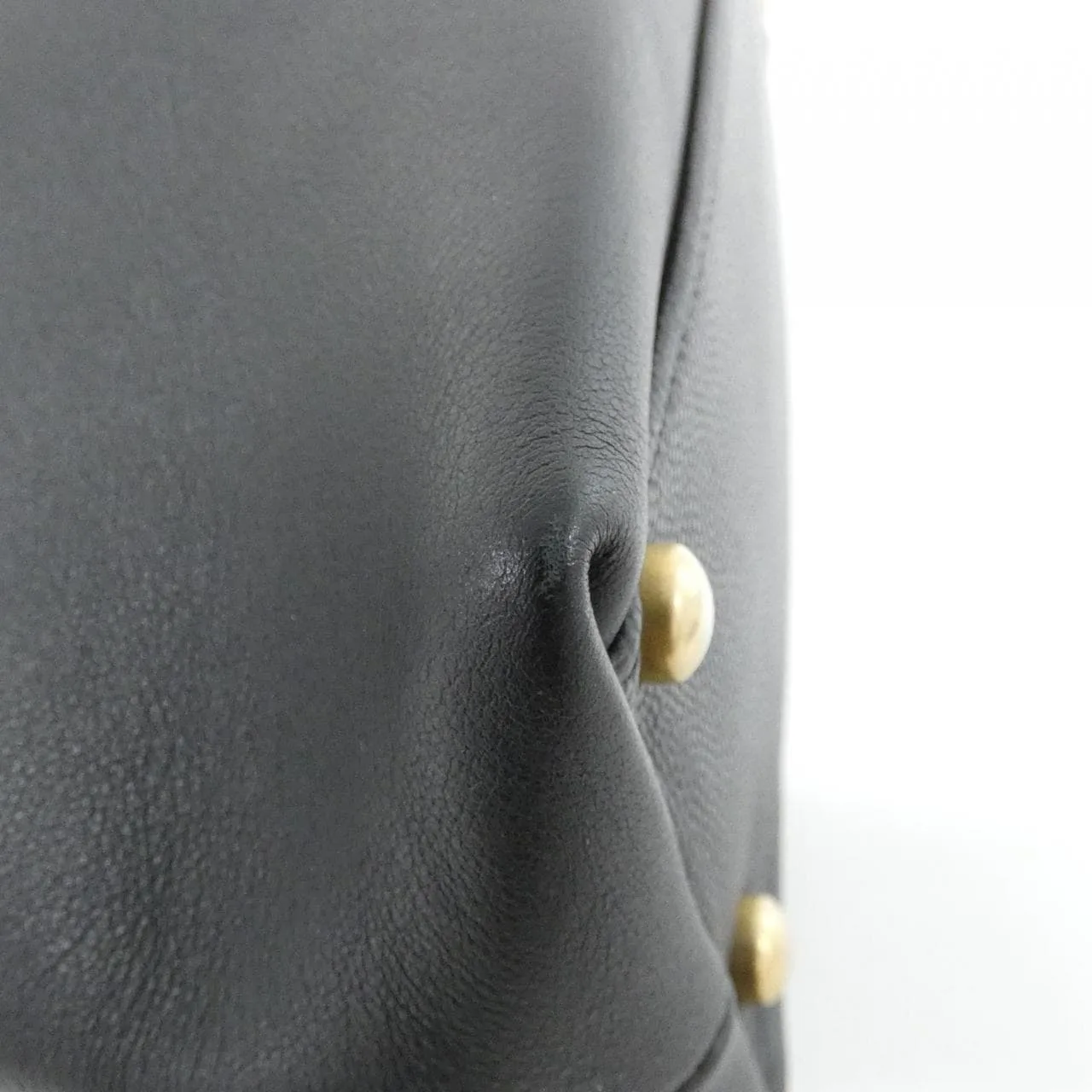 CHANEL Handbag Grained Calfskin Black Grained Calfskin Rank A - Thumbnail 3