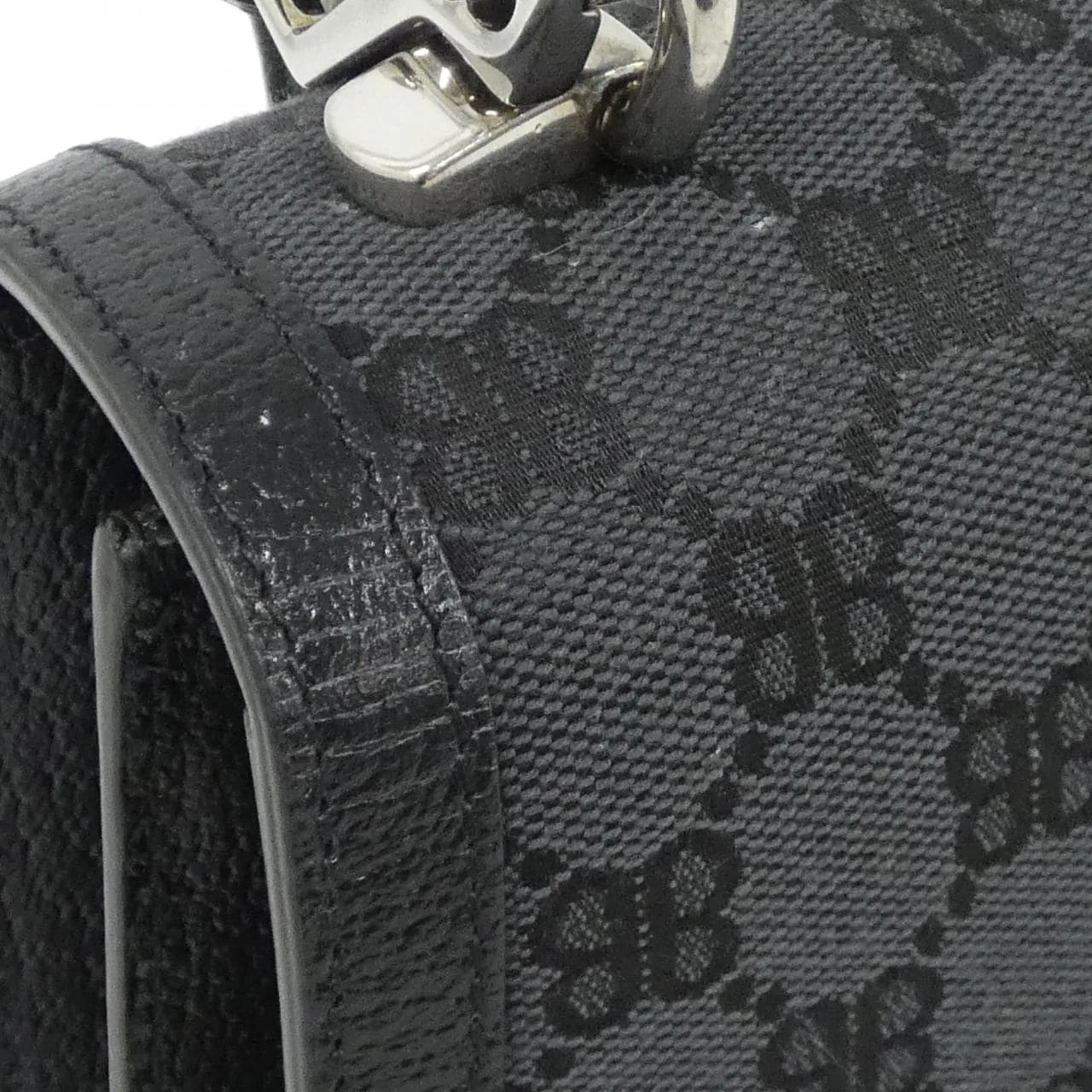 BALENCIAGA 680119 2103X Handbag Canvas Black Canvas Rank A - Thumbnail 5