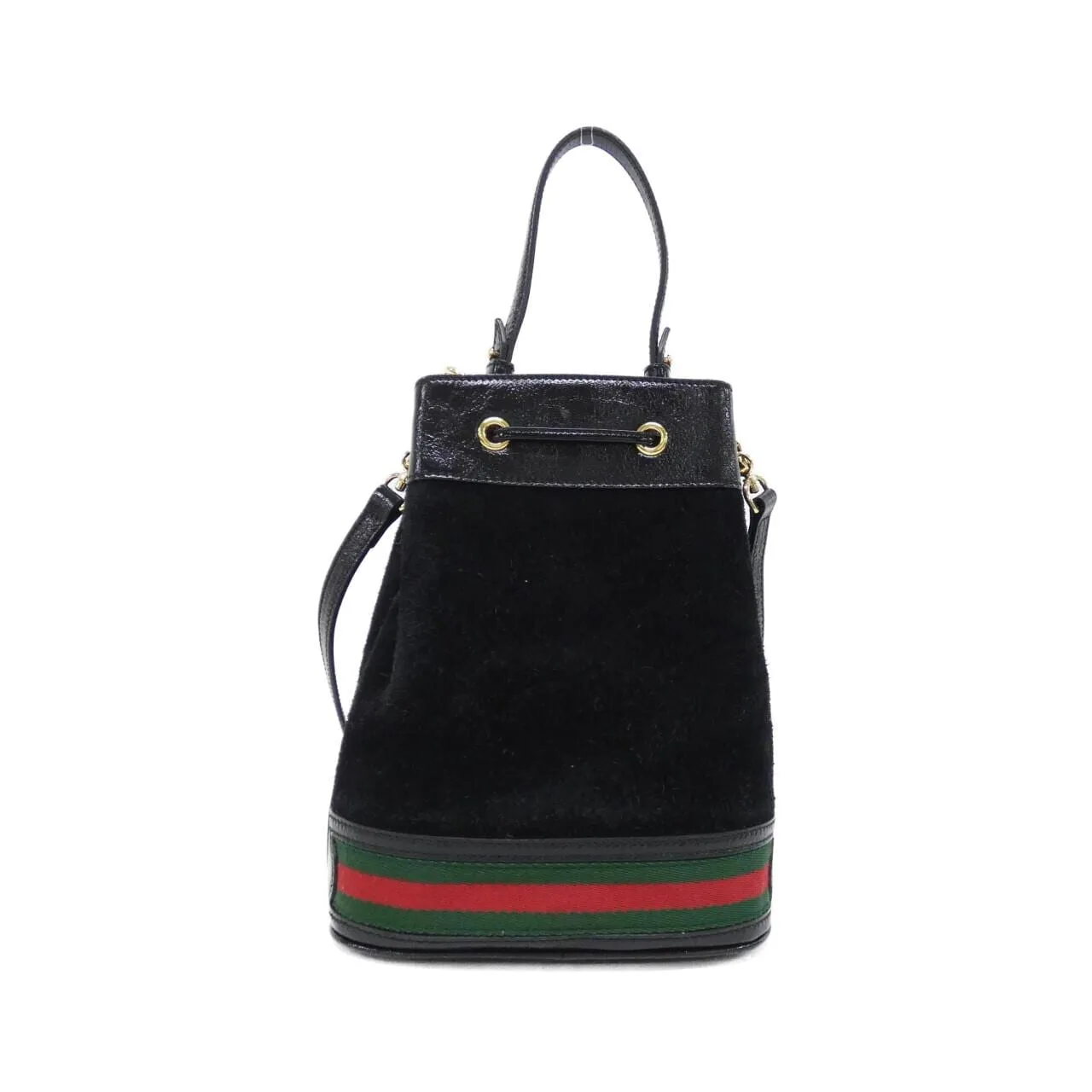 GUCCI Ophidia 550621 D6ZYB Handbag Patent Leather Black Patent Leather Rank A - Thumbnail 2