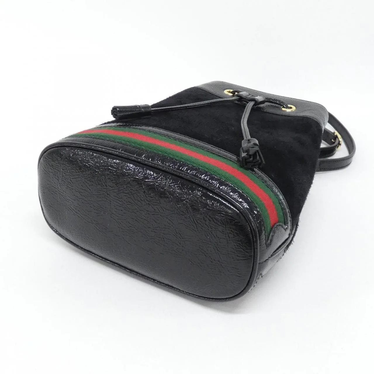 GUCCI Ophidia 550621 D6ZYB Handbag Patent Leather Black Patent Leather Rank A - Thumbnail 3