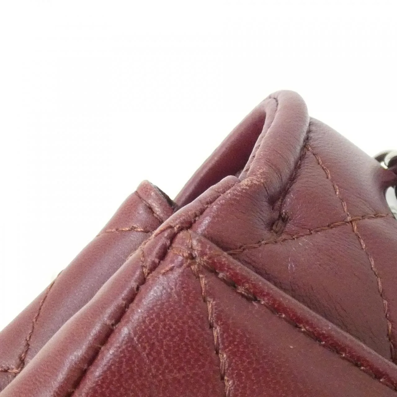 CHANEL 90919 Shoulder Lambskin 酒紅色 羊皮 - 縮圖 5