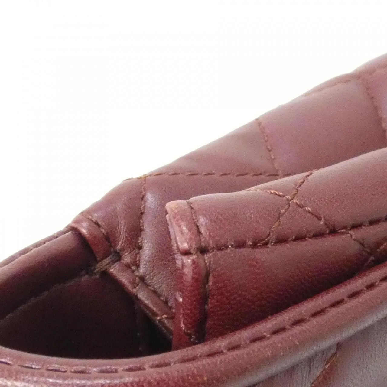 CHANEL 90919 Shoulder Lambskin 酒紅色 羊皮 - 縮圖 6