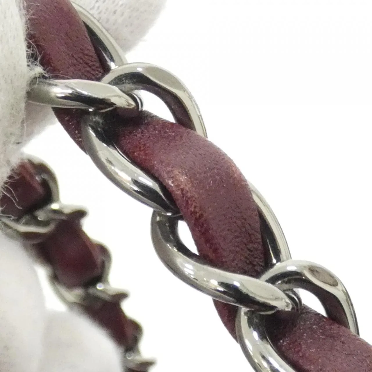 CHANEL 90919 Shoulder Lambskin 酒紅色 羊皮 - 縮圖 8