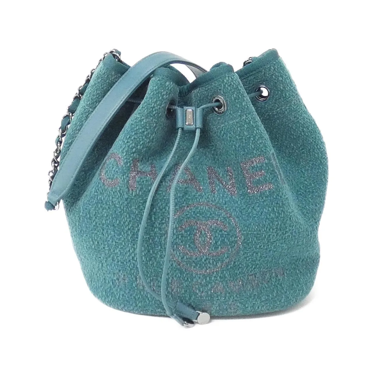 CHANEL Deauville 57536 Shoulder Canvas