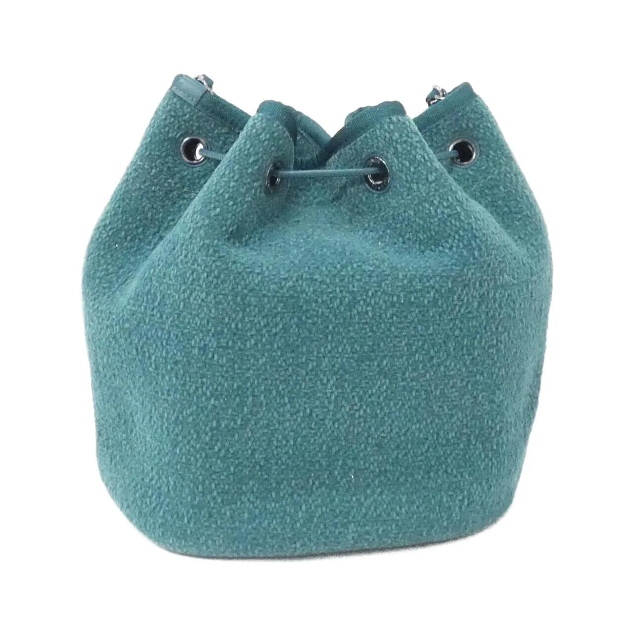 CHANEL Deauville 57536 Shoulder Canvas Green Canvas - Thumbnail 2