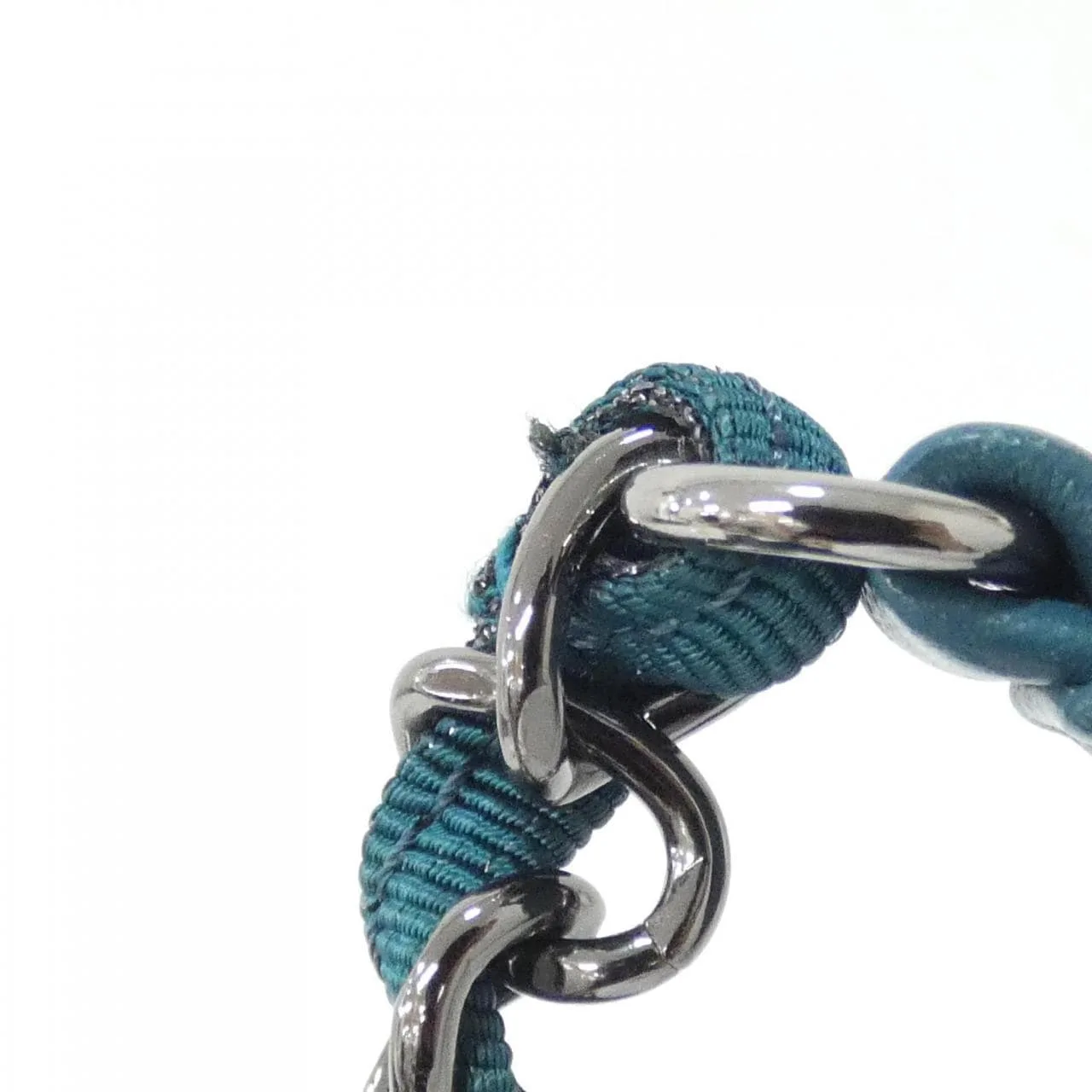 CHANEL Deauville 57536 Shoulder Canvas Green Canvas - Thumbnail 6