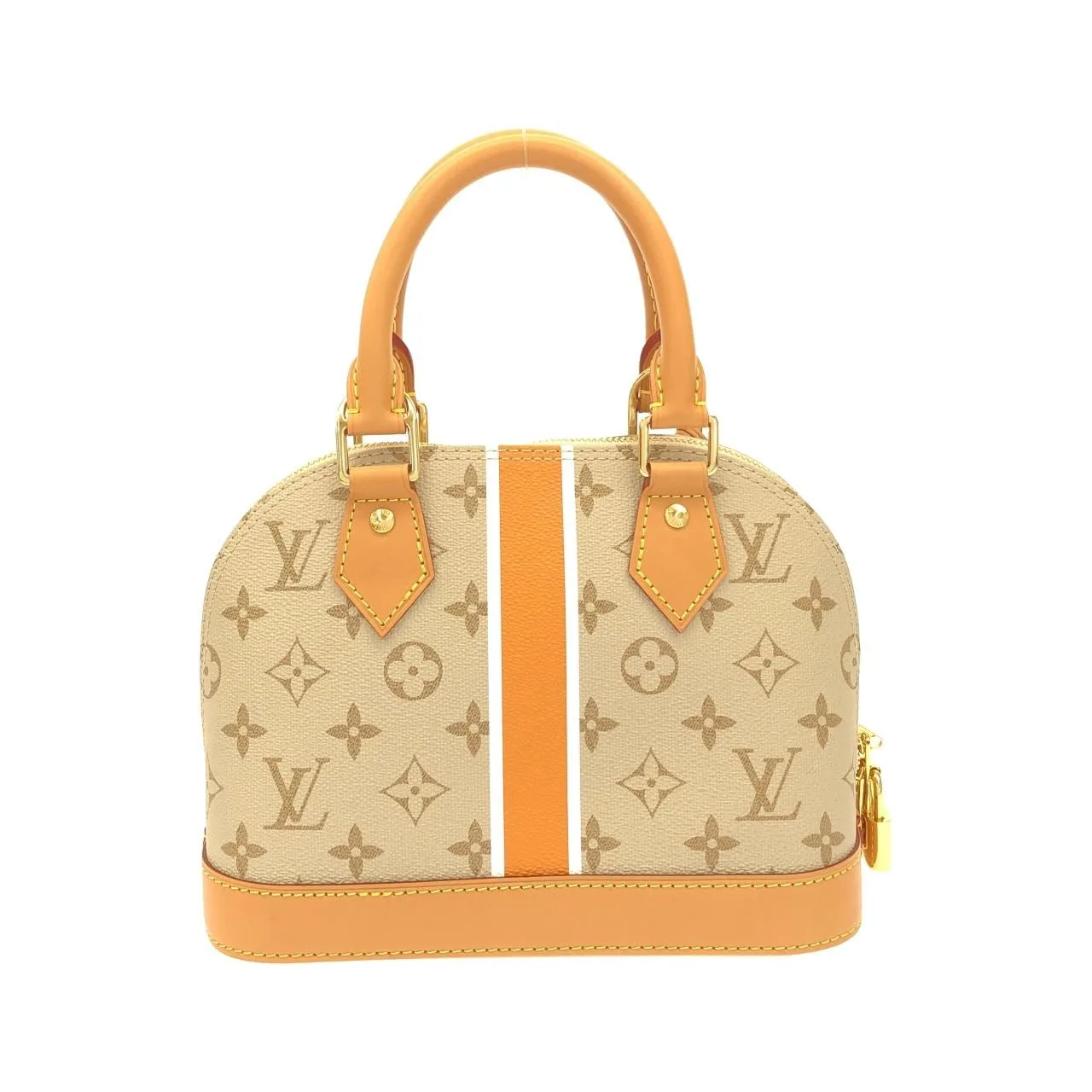 LOUIS VUITTON Alma M23502 Handbag Canvas 米色 帆布 中古品A - 縮圖 2