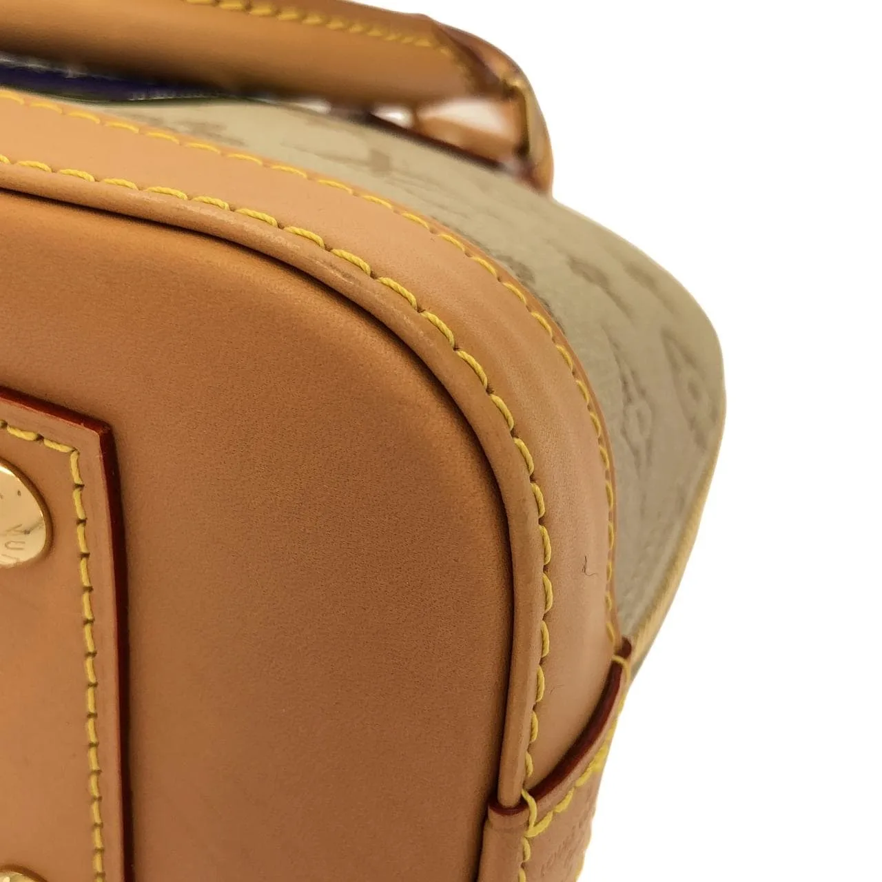 LOUIS VUITTON Alma M23502 Handbag Canvas 米色 帆布 中古品A - 縮圖 3