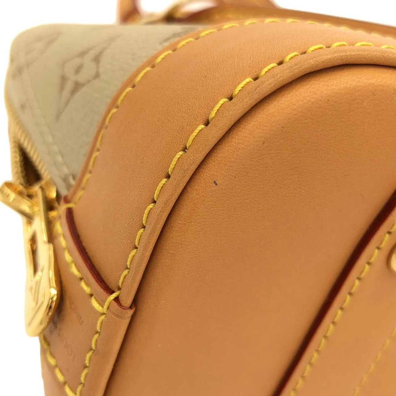 LOUIS VUITTON Alma M23502 Handbag Canvas 米色 帆布 中古品A - 縮圖 8