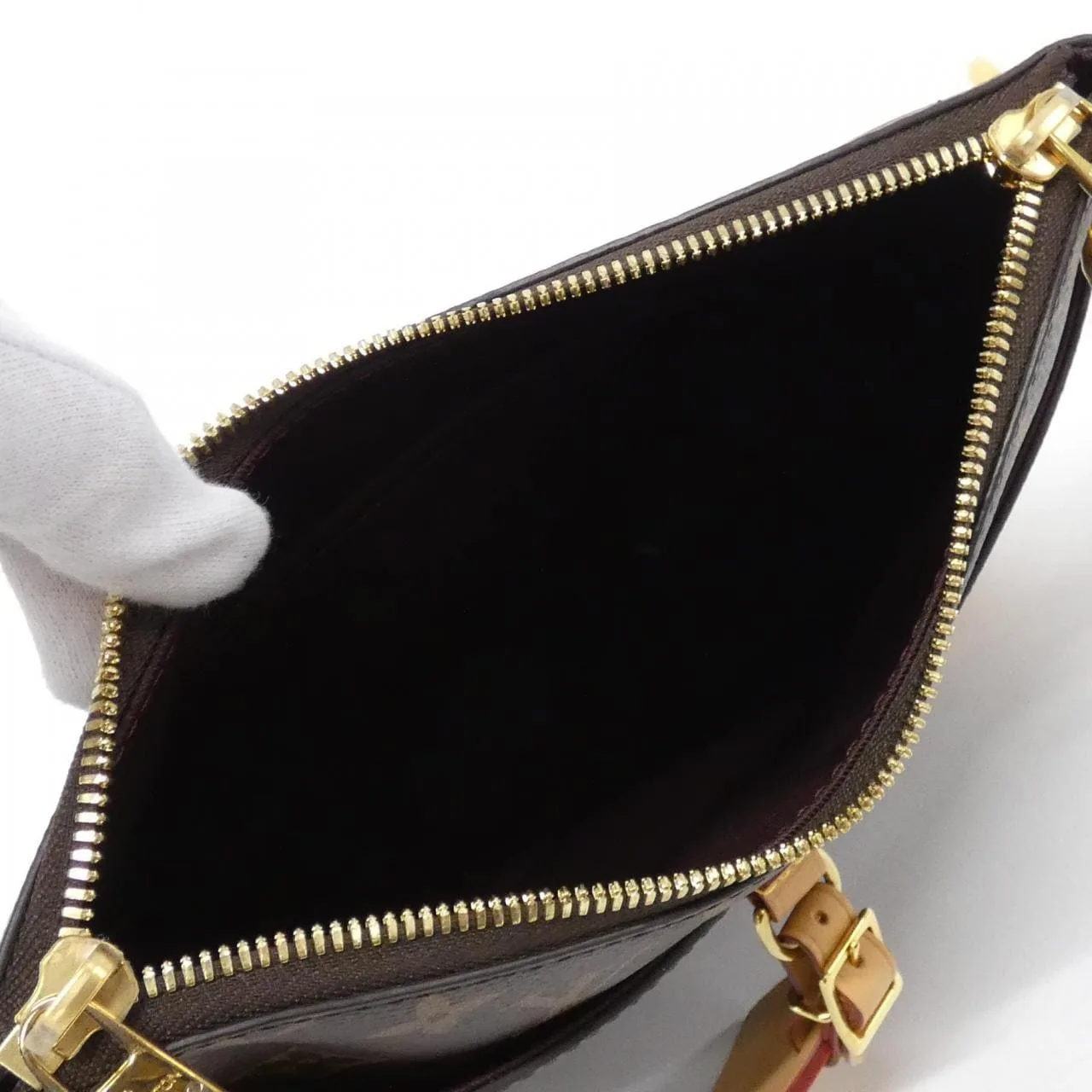 LOUIS VUITTON Odéon M45354 Shoulder Monogram 黑色 Monogram 中古品A - 縮圖 6