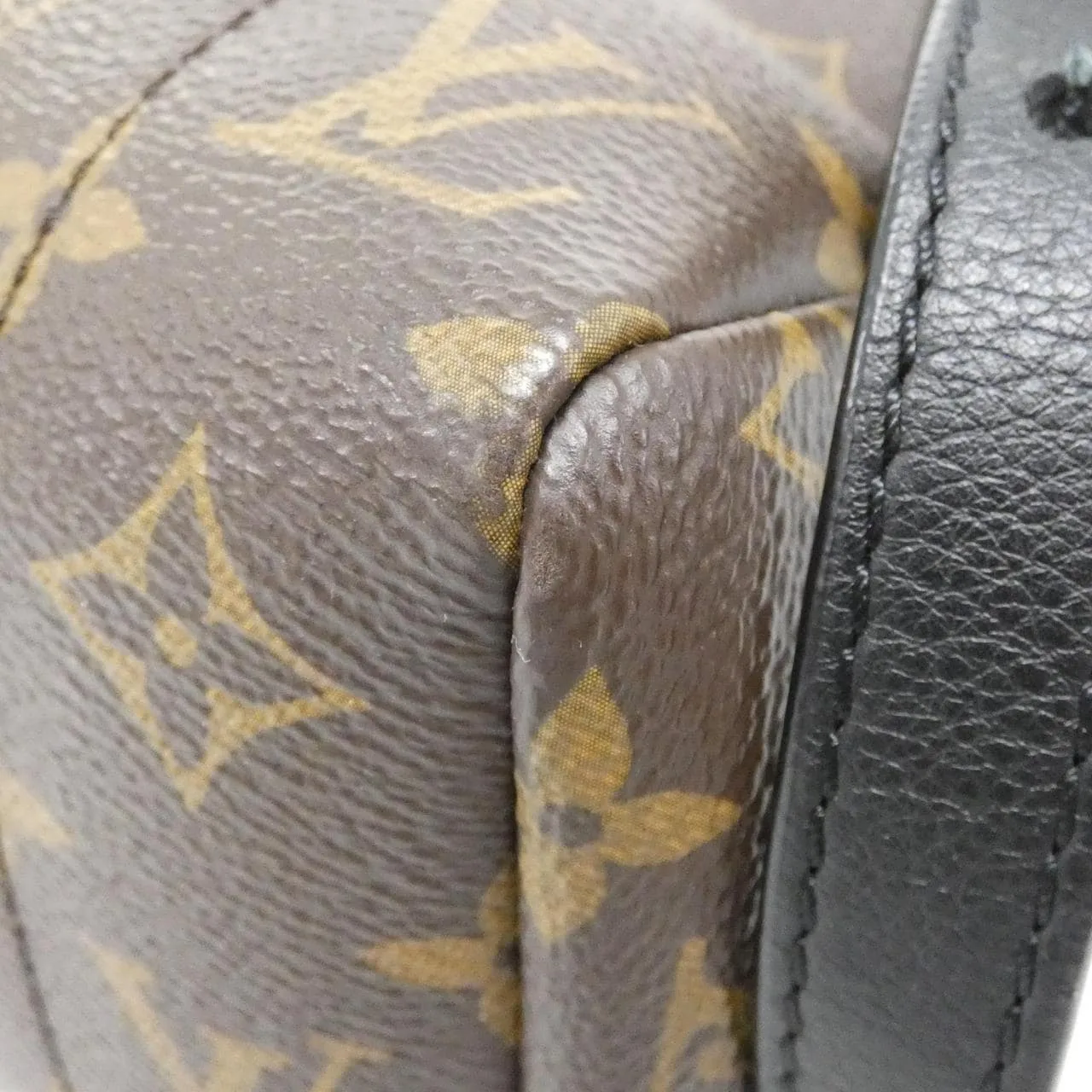 LOUIS VUITTON Palm Springs M41561 Backpack Monogram 黑色 Monogram 中古品A - 縮圖 3