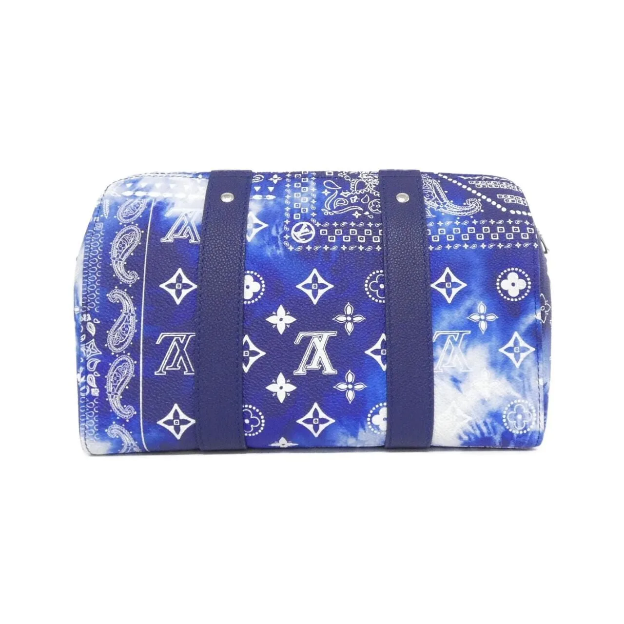 LOUIS VUITTON Keepall M20555 Shoulder Monogram 藍色 Monogram 中古品A - 縮圖 2