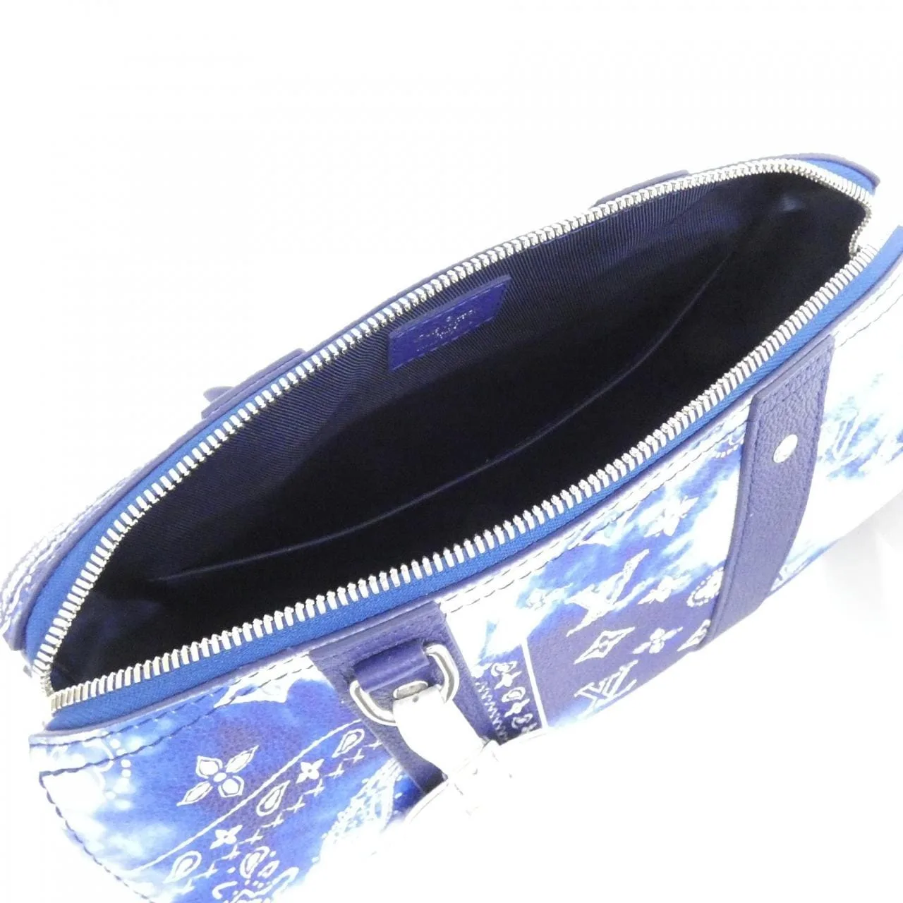 LOUIS VUITTON Keepall M20555 Shoulder Monogram 藍色 Monogram 中古品A - 縮圖 7