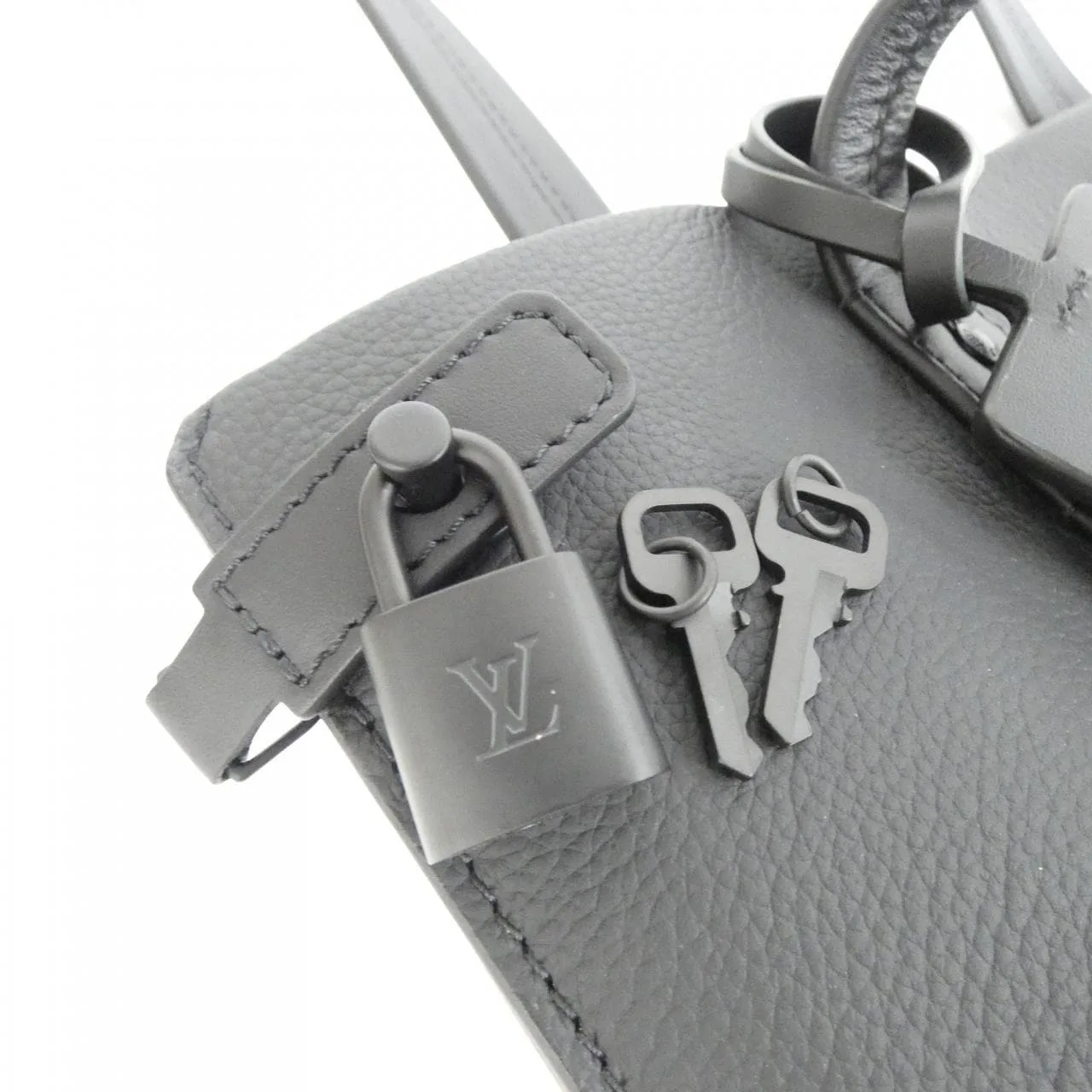 LOUIS VUITTON M57308 Tote Lambskin 黑色 羊皮 中古品A - 縮圖 4