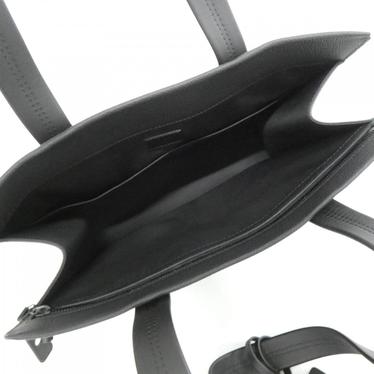 LOUIS VUITTON M57308 Tote Lambskin 黑色 羊皮 中古品A - 縮圖 7