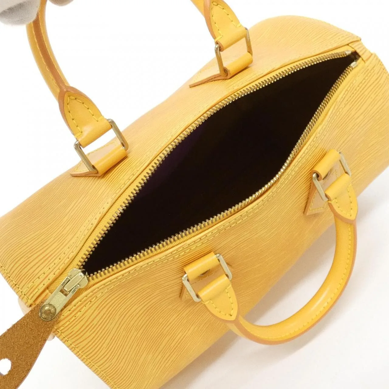 LOUIS VUITTON Speedy M43019 Boston Epi 黃色 Epi 中古品A - 縮圖 6