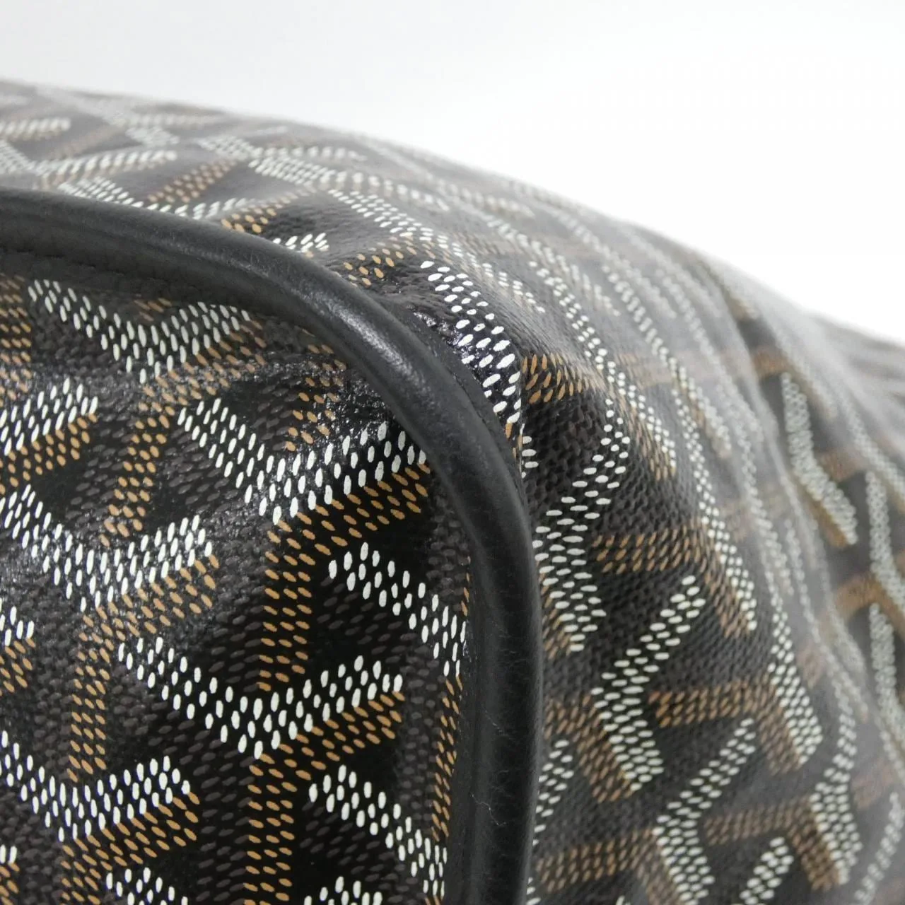 GOYARD Anjou Handbag Canvas Black Canvas Rank A - Thumbnail 2