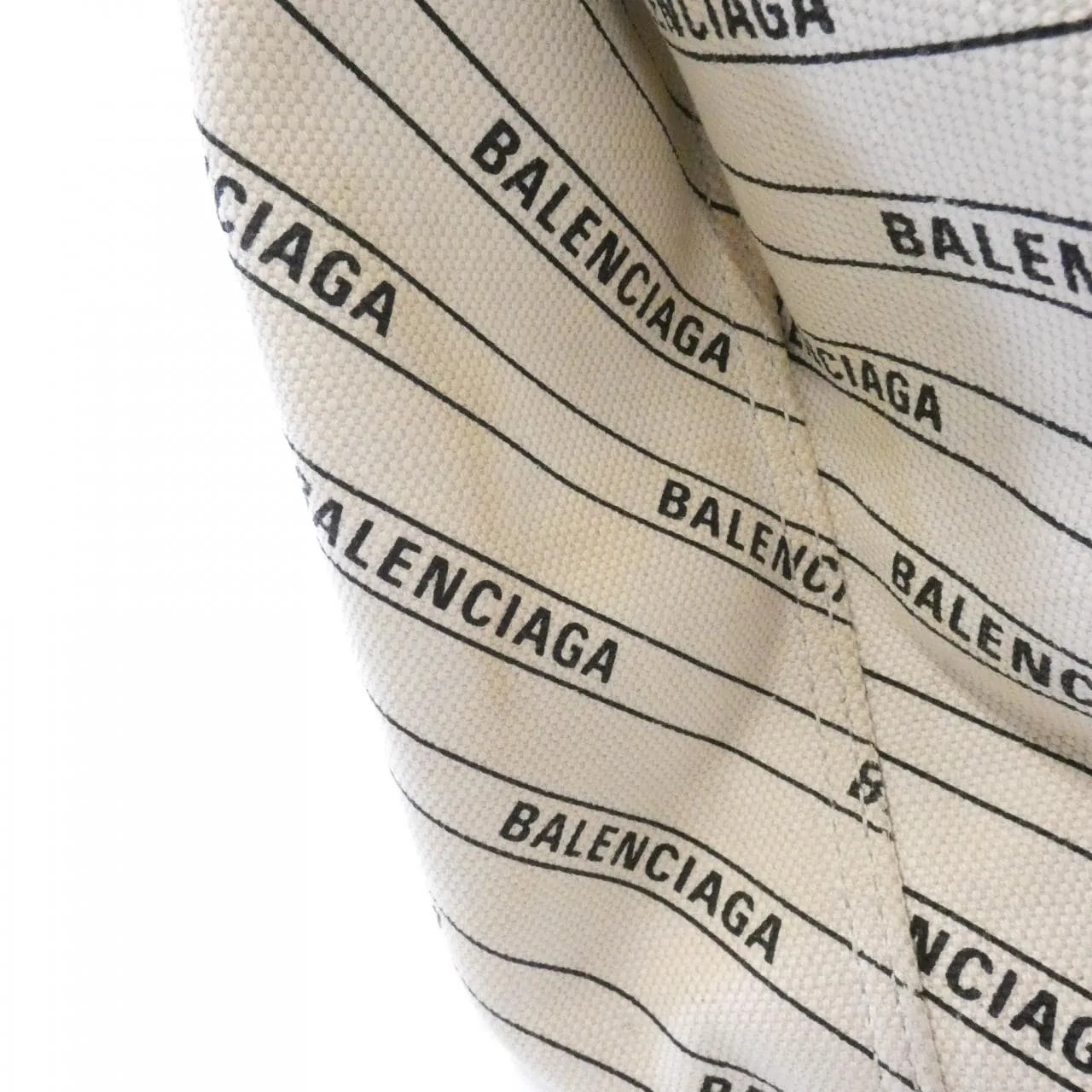 BALENCIAGA 339933 KMZAN Handbag Canvas Navy Canvas Rank B - Thumbnail 4