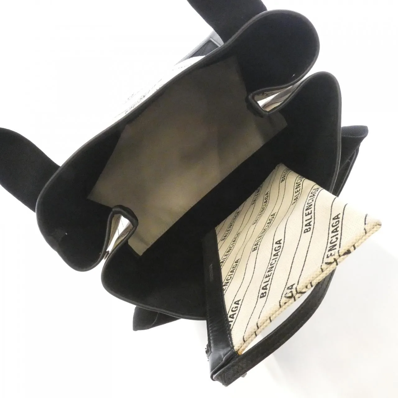 BALENCIAGA 339933 KMZAN Handbag Canvas Navy Canvas Rank B - Thumbnail 6