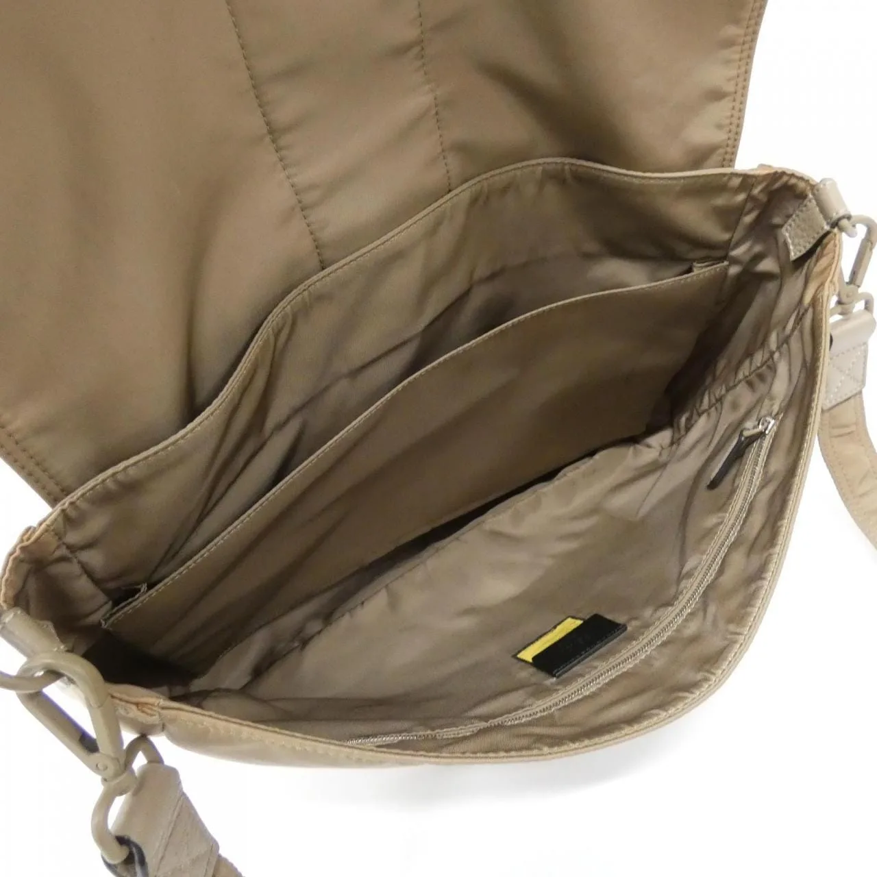 FENDI Baguette 7VA536 AG0P Shoulder Nylon Beige Nylon Rank A - Thumbnail 9