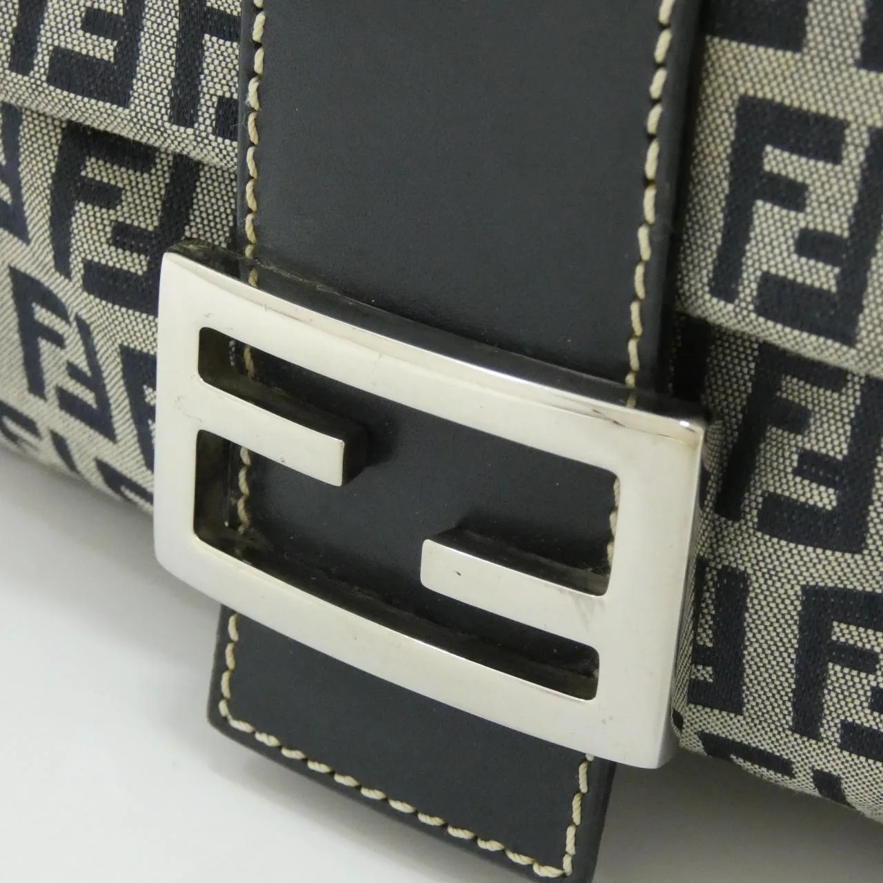 FENDI Baguette 26424 Shoulder Canvas Navy Canvas Rank A - Thumbnail 4