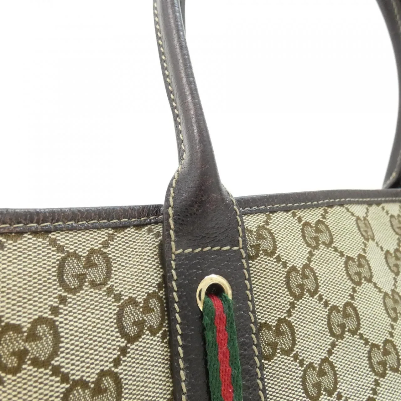 GUCCI 163805 FCERG Handbag Canvas Black Canvas Rank A - Thumbnail 6
