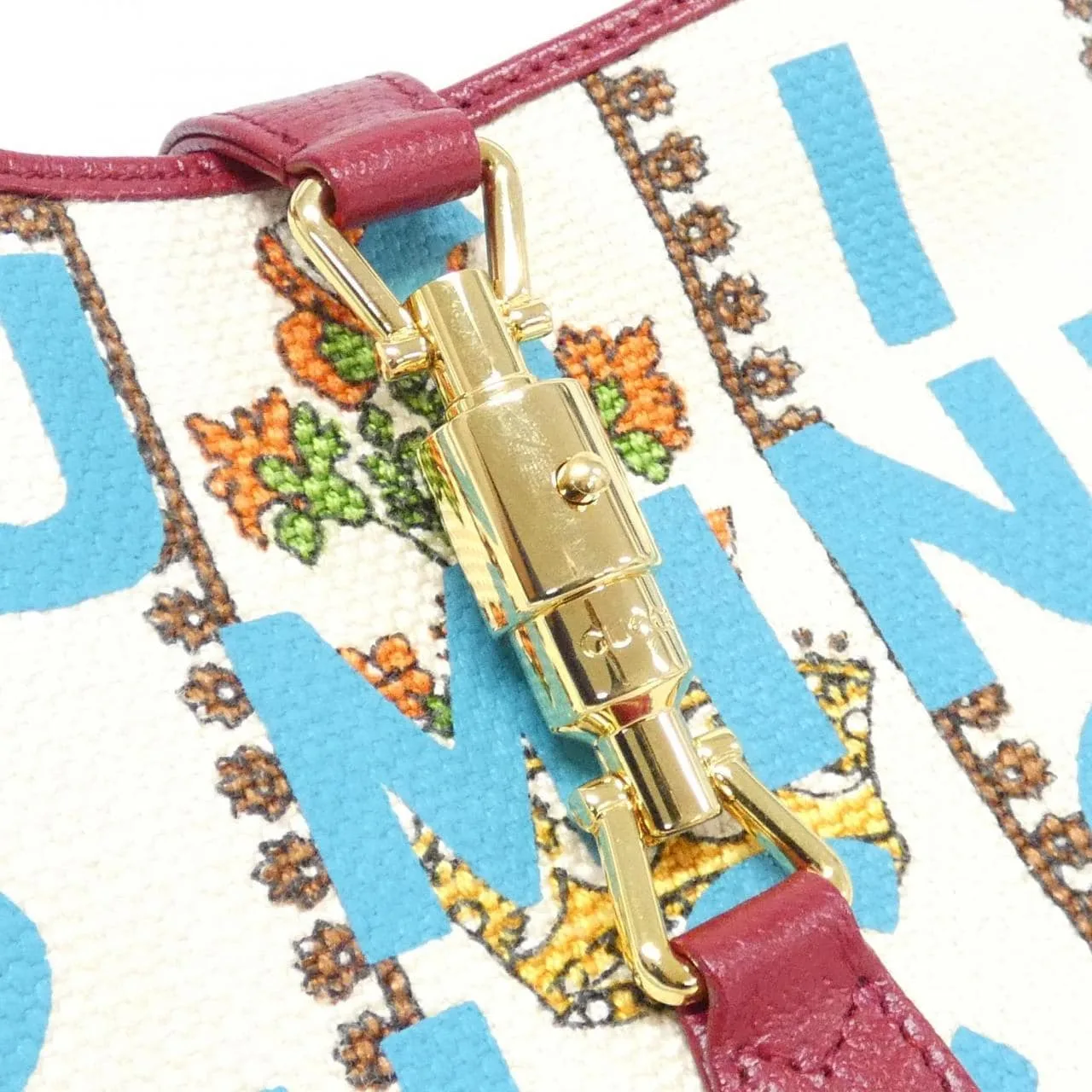 GUCCI Jackie 636706 Shoulder Canvas Bordeaux Canvas Rank A - Thumbnail 5