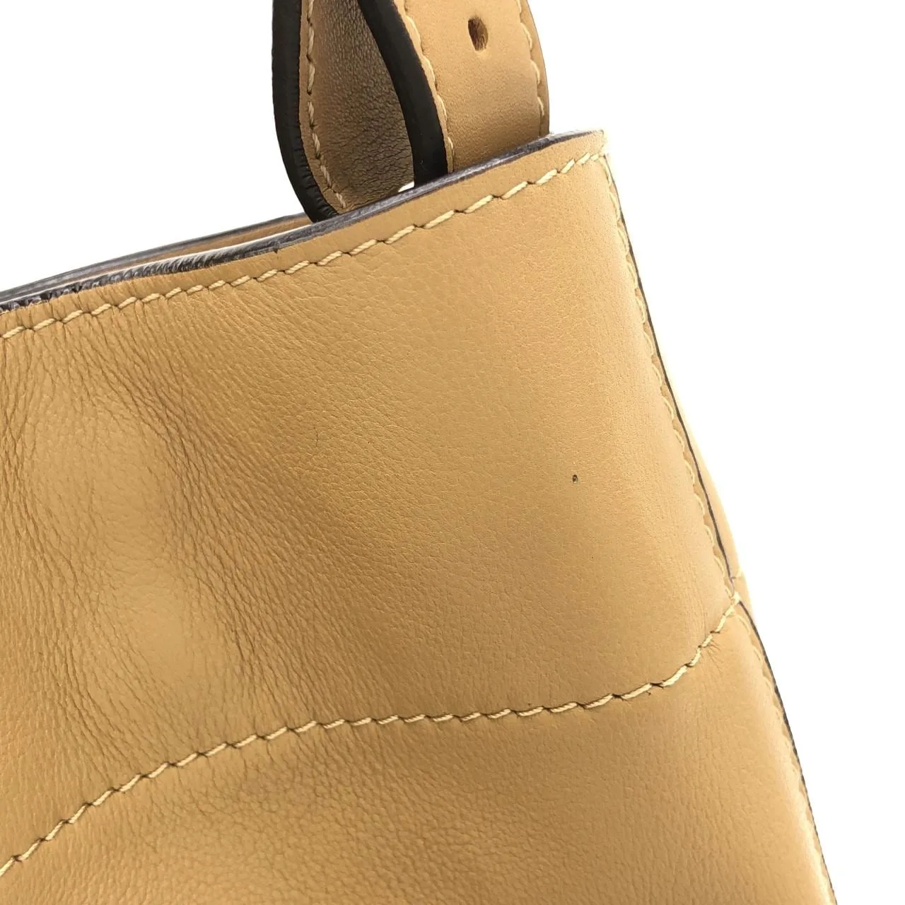 CELINE Shoulder Leather Beige Leather Rank A - Thumbnail 6