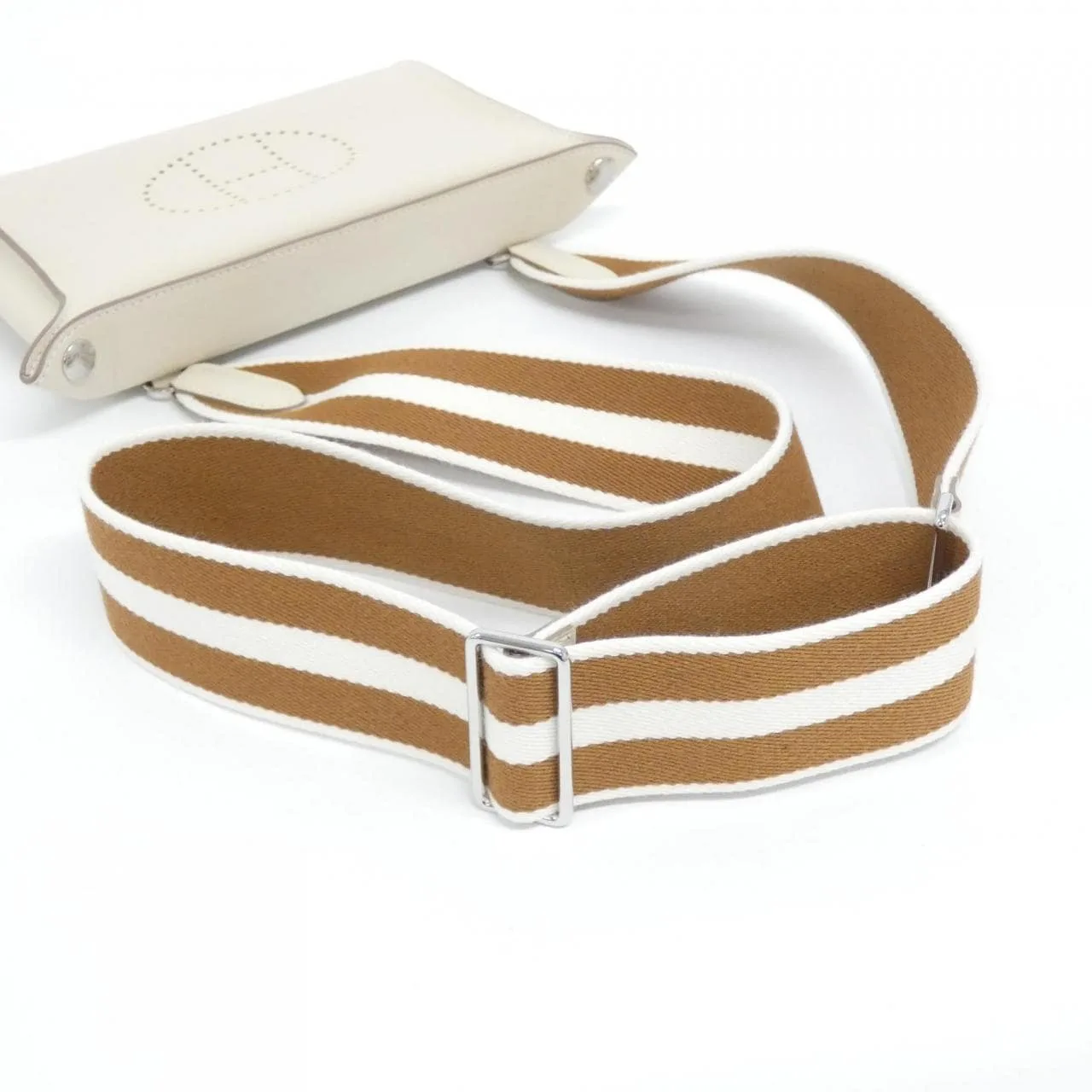 HERMES 084024CK Shoulder Togo White Togo Leather Rank A - Thumbnail 6