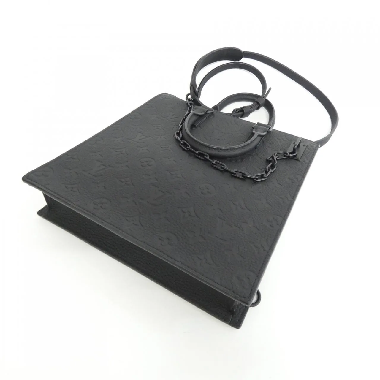 LOUIS VUITTON M55924 Handbag Monogram 黑色 Monogram 中古品A - 縮圖 3