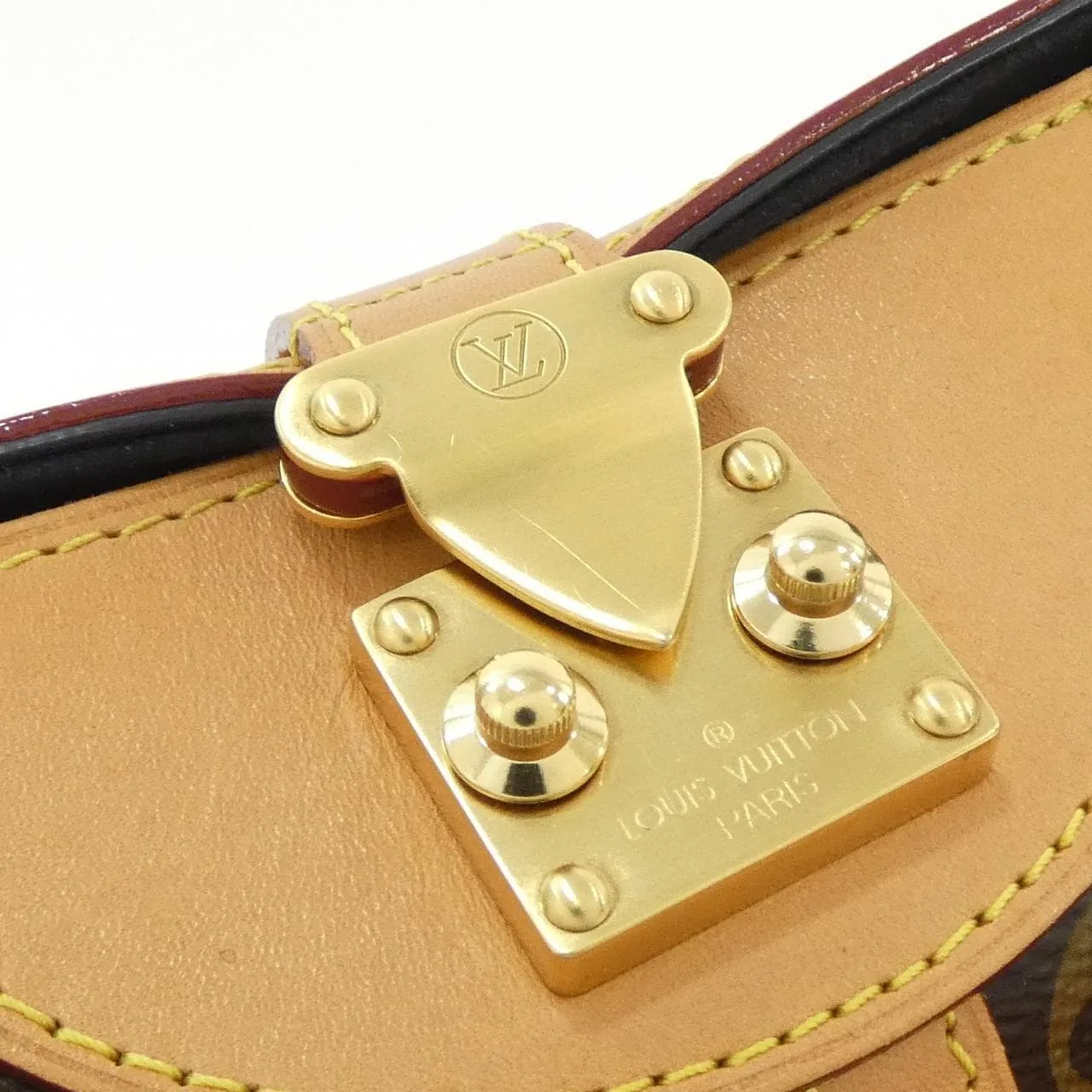 LOUIS VUITTON M43587 Handbag Monogram 黑色 Monogram 中古品A - 縮圖 4