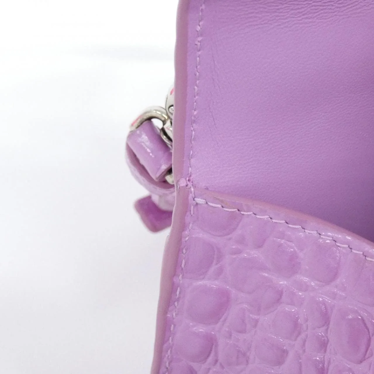 BALENCIAGA Hourglass 592833 1LR6Y Shoulder Leather 黑色 皮革 中古品A - 縮圖 10