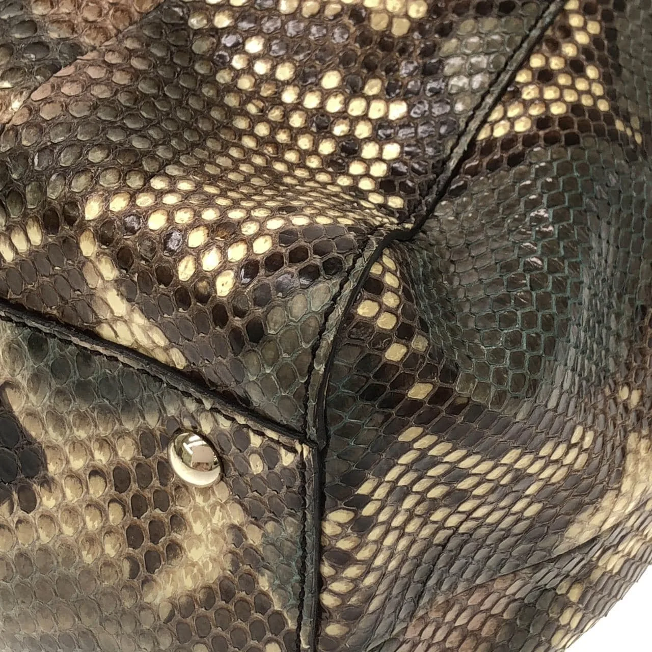 GUCCI 282309 手提包 蟒蛇皮 米色 蟒蛇皮 中古品A - 縮圖 5