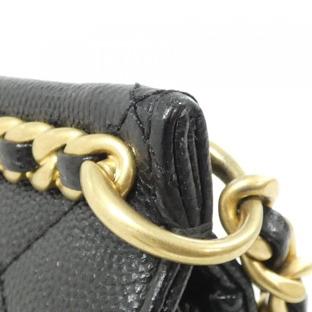 CHANEL AS4189 Backpack Grained Calfskin 黑色 荔枝紋牛皮 中古品A - 縮圖 5