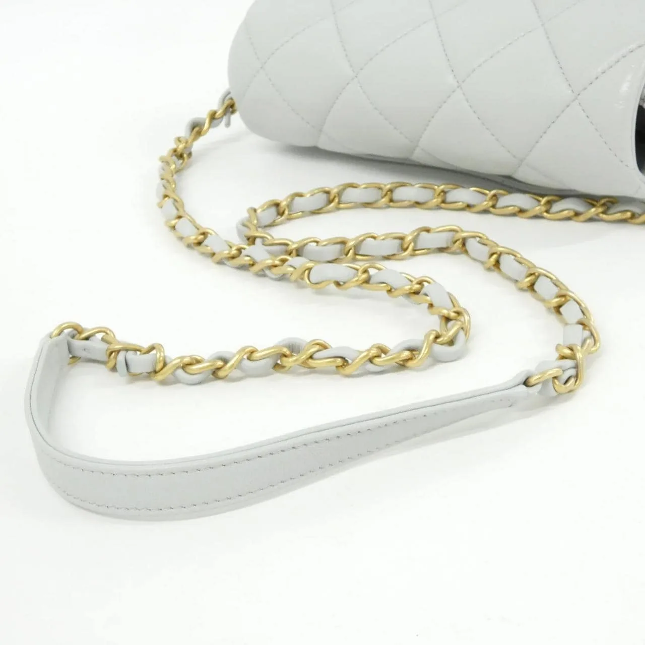 CHANEL Chanel 22 AS3986 Shoulder Lambskin 藍色 羊皮 中古品A - 縮圖 8