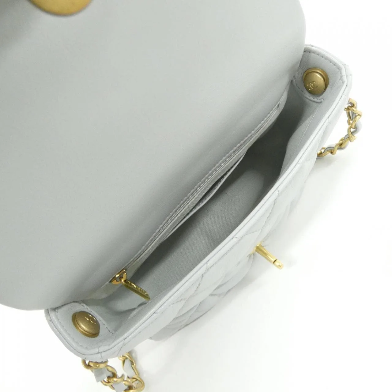 CHANEL Chanel 22 AS3986 Shoulder Lambskin 藍色 羊皮 中古品A - 縮圖 9