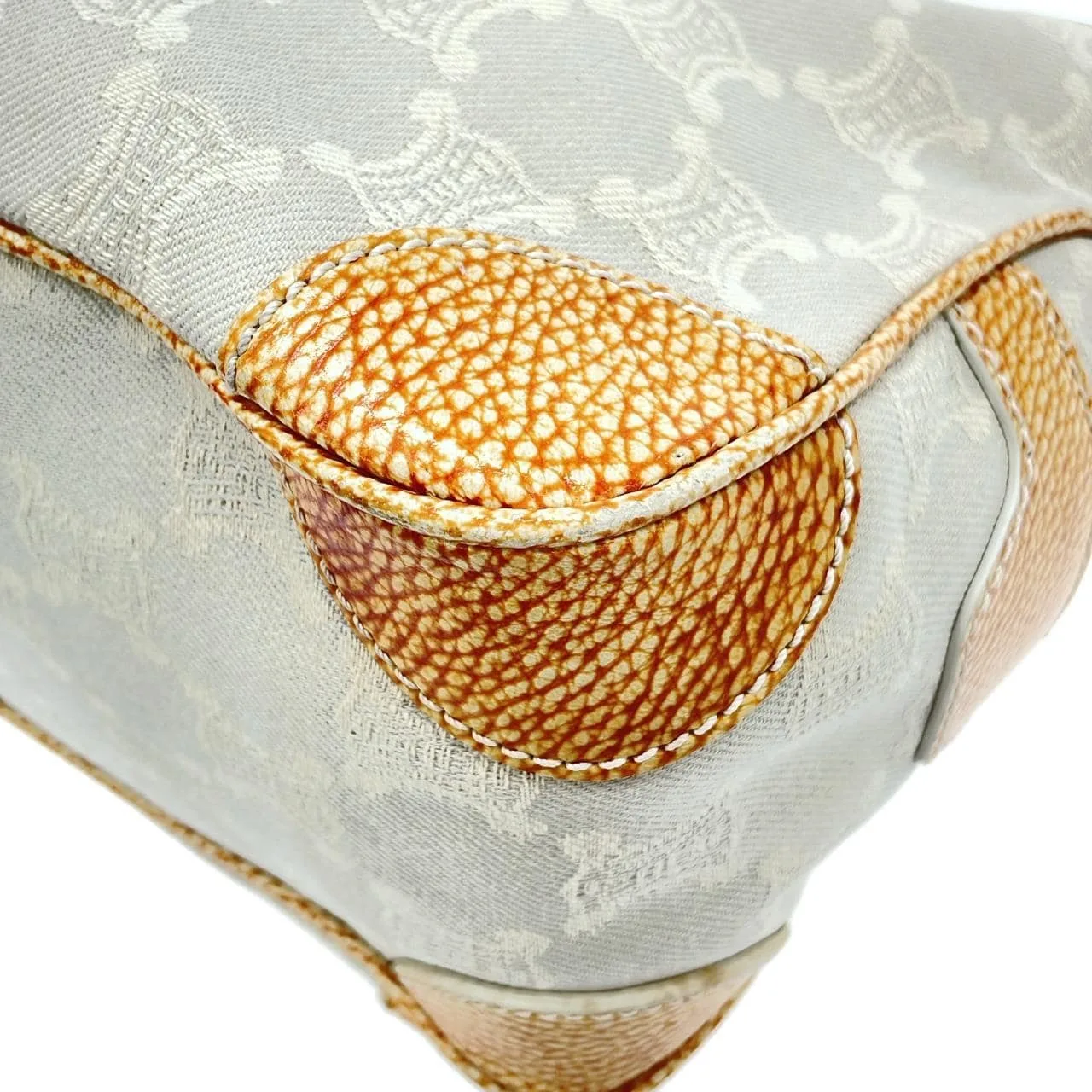 CELINE Boogie Handbag Canvas Yellow Canvas Rank B - Thumbnail 2