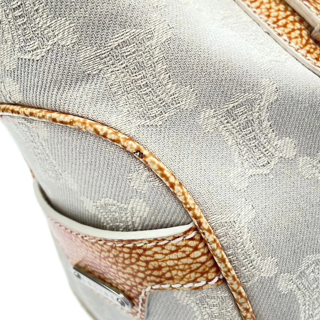 CELINE Boogie Handbag Canvas Yellow Canvas Rank B - Thumbnail 3