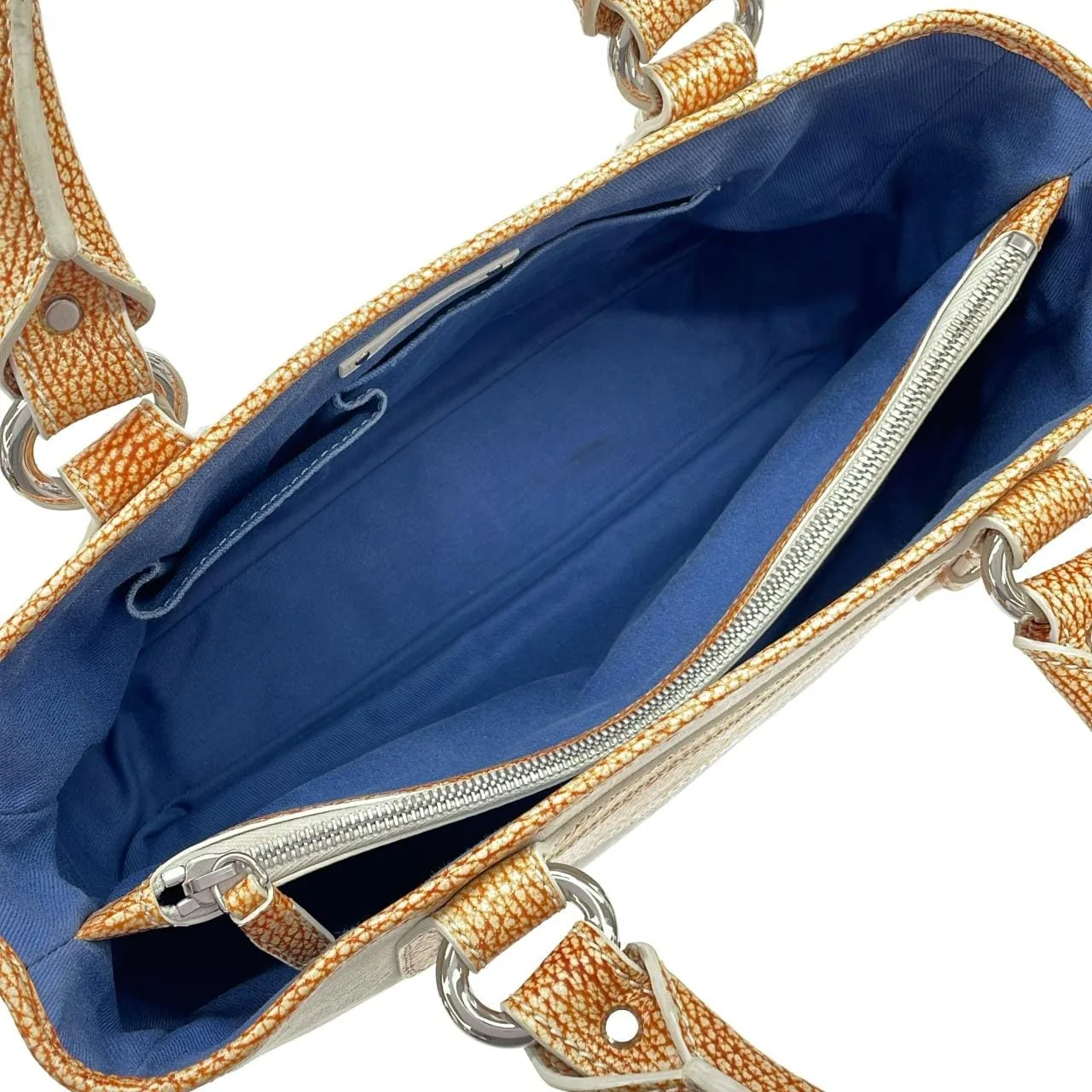 CELINE Boogie Handbag Canvas Yellow Canvas Rank B - Thumbnail 7