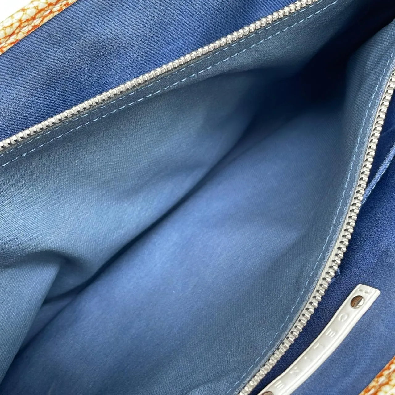 CELINE Boogie Handbag Canvas Yellow Canvas Rank B - Thumbnail 9