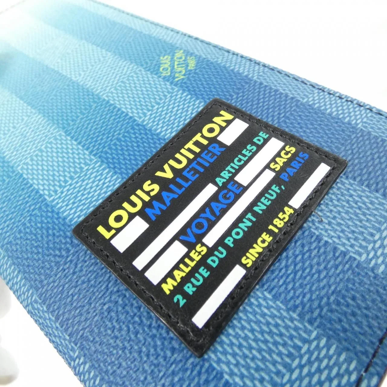 LOUIS VUITTON M81318 Wallet Damier Blue Damier Rank A - Thumbnail 5