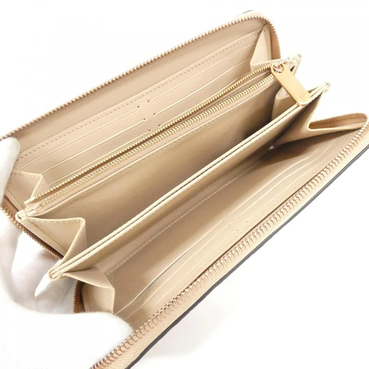 LOUIS VUITTON N99802 Wallet Leather 黑色 皮革 中古品A - 縮圖 4