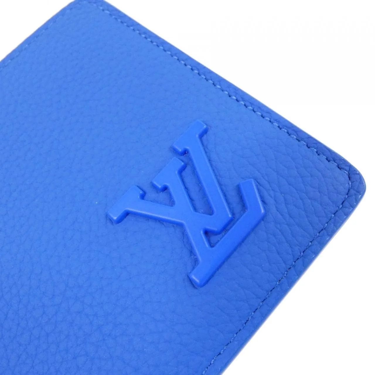 LOUIS VUITTON M82272 Coin Case Lambskin Blue Lambskin Rank A - Thumbnail 3