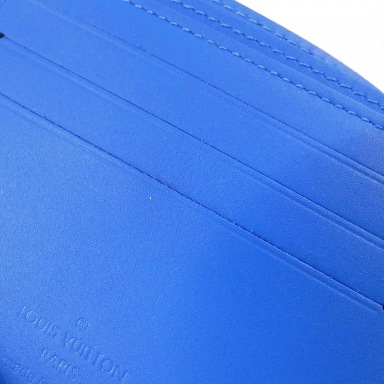 LOUIS VUITTON M82272 Coin Case Lambskin Blue Lambskin Rank A - Thumbnail 6