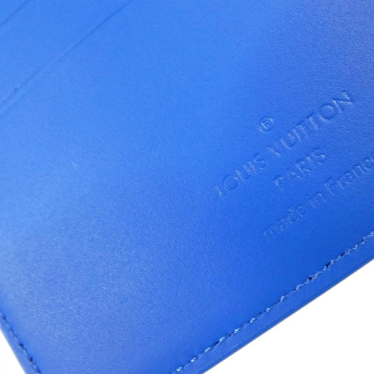 LOUIS VUITTON M82272 Coin Case Lambskin Blue Lambskin Rank A - Thumbnail 7