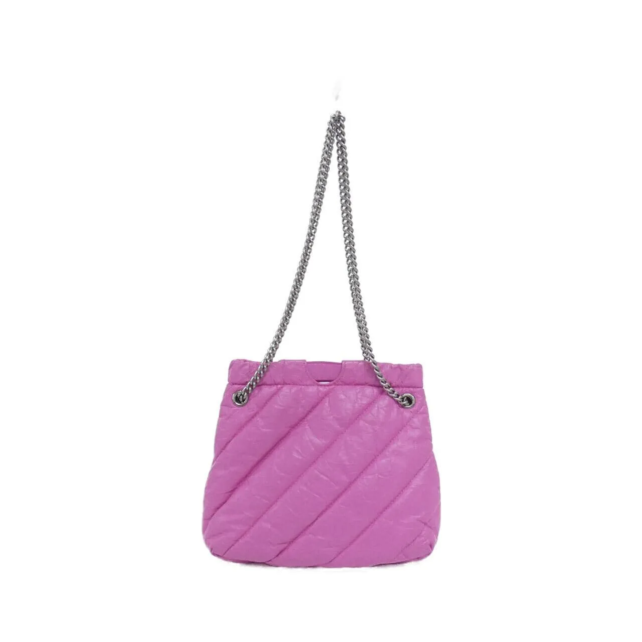 BALENCIAGA 781796 210J0 Handbag Leather 黑色 皮革 中古品A - 縮圖 2