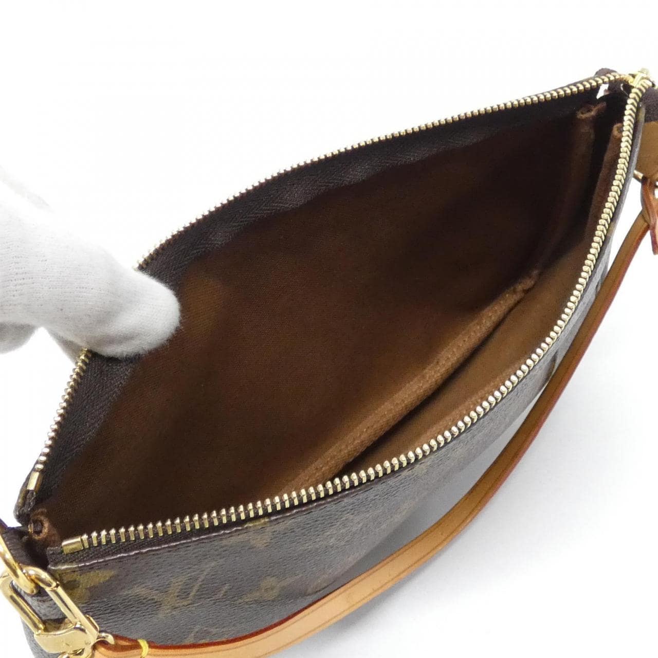 LOUIS VUITTON Pochette M51980 Pochette Monogram Black Monogram - Thumbnail 6