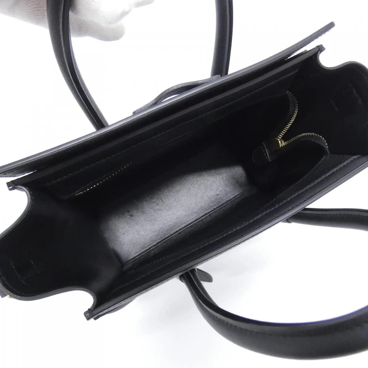 CELINE Luggage 189243HSC Handbag Black Rank A - Thumbnail 7